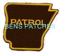 ARKANSAS,FAYETTEVILLE POLICE PATROL 1 STATE SHAPED_wm